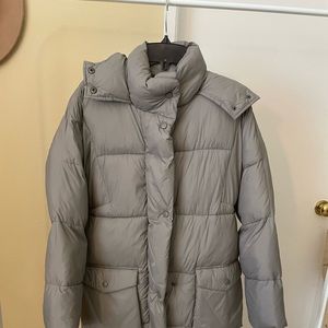 Missguided Long Gray Puffer